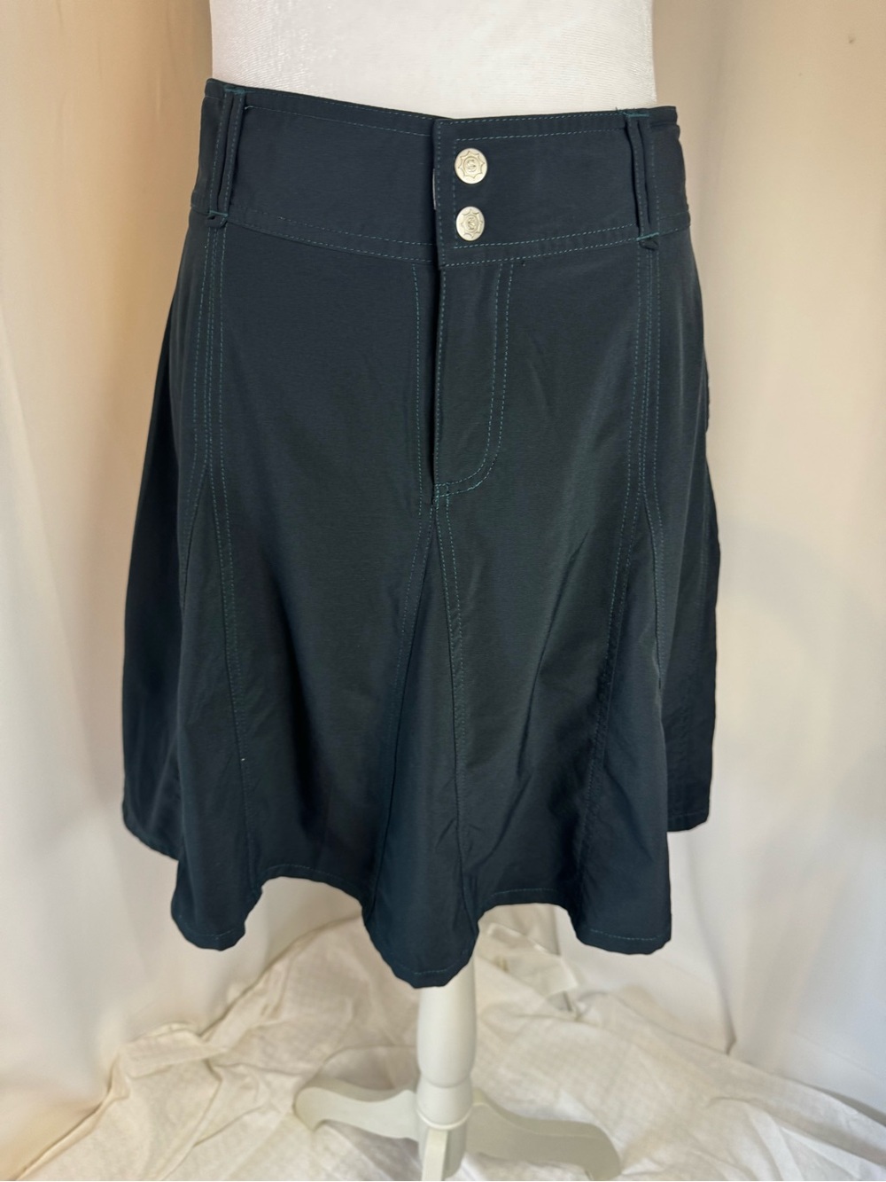 Sahalie Skort Size 6 Teal Blue Stretch Athletic Hiking Golf Skirt Shorts